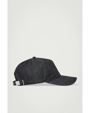 COS Denim Baseball Cap - Blue