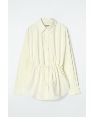 COS Drawstring-Waist Shirt - Natural
