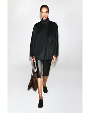 COS Jacke Aus Doubleface-Kaschmir Mit Kragen - Schwarz