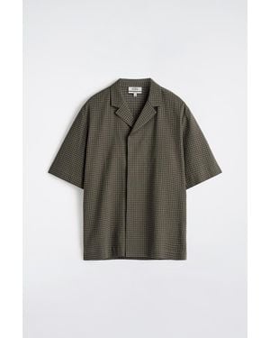 COS Seersucker Resort Shirt - Gray