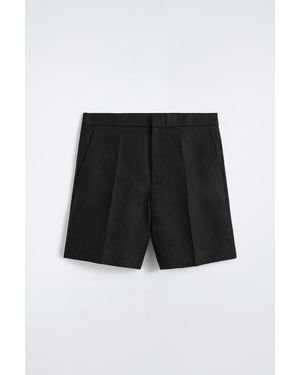 COS Tailored Linen Shorts - Black