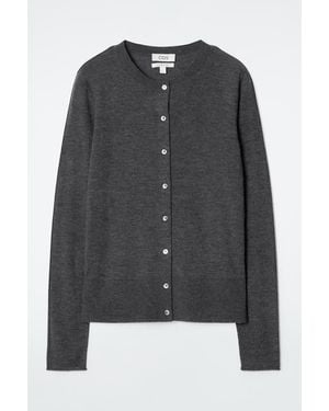 COS Fine Cashmere Cardigan - Black