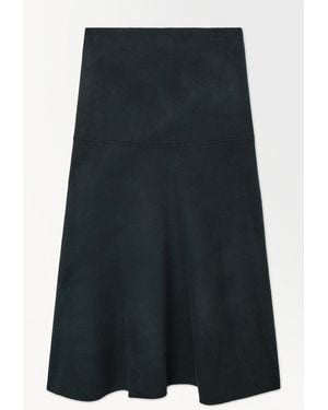 COS The Wool-blend Midi Skirt - Green