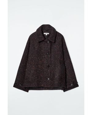COS Flecked Wool-blend Jacket - Black