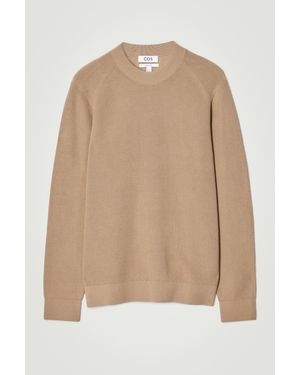 COS Ribbed-knit Jumper - Natural