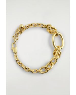 COS Mismatched Chain Bracelet - Metallic