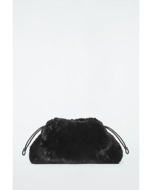 COS Cavatelli Clutch Bag - Black