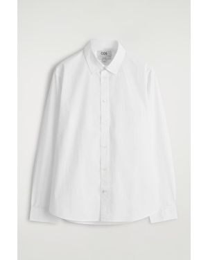 COS Relaxed Cotton-Poplin Shirt - White