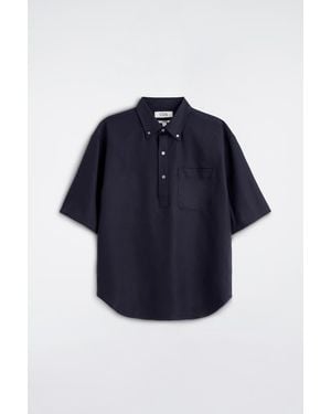 COS Oversized Popover Shirt - Blue