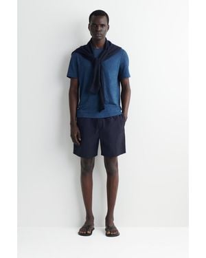 COS Badeshorts Aus Nylon Mit Kordelzugbund - Blau
