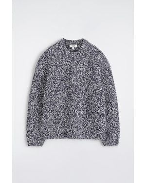 COS Flecked Wool-Blend Heavyweight Jumper - Blue
