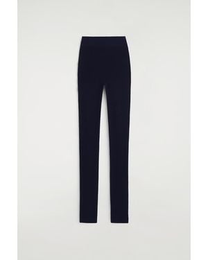 COS Seamless Merino Wool Leggings - Blue