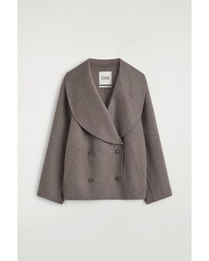COS Bomberjacke Aus Doubleface-Kaschmir - Natur