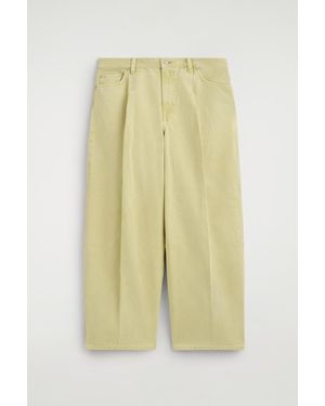 COS Twine Barrel-Leg Jeans - Yellow