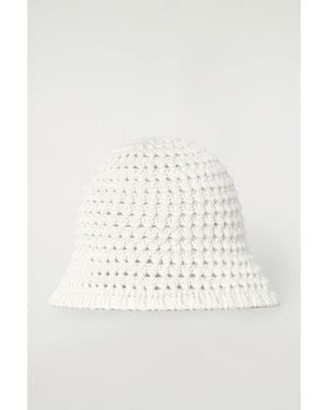 COS Crochet Bucket Hat - White