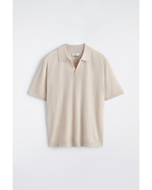 COS Merino Wool Polo Shirt - White
