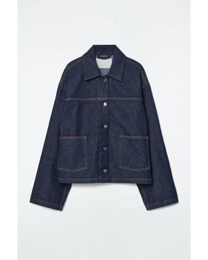 COS Raw Denim Jacket - Blue