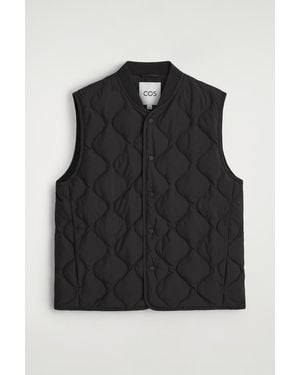 COS Quilted Down Gilet - Black