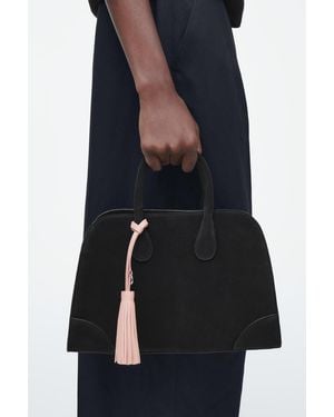 COS Taschenanhänger Aus Leder Mit Quaste - Blau