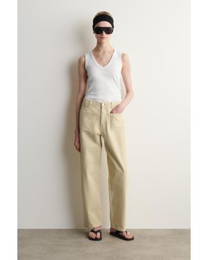 COS Jeans Mit Geradem Bein Und Aufgesetzten Taschen - Natur