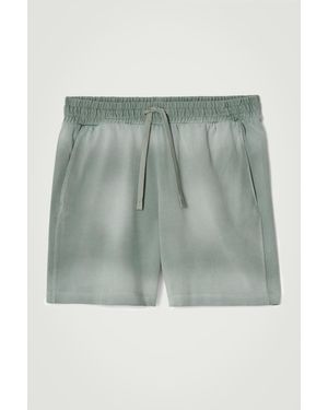 COS Washed-Jersey Drawstring Shorts - Green