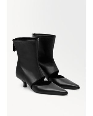 COS The Kitten-heel Sock Boots - Black