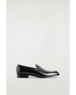 COS Polished-Leather Loafers - White