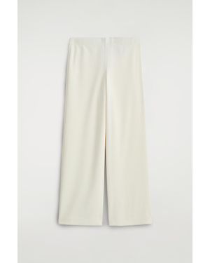 COS Corduroy Wide-Leg Pants - White