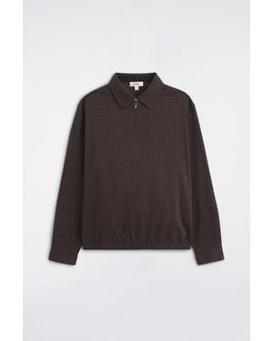 COS Polo A Quadri - Grigio