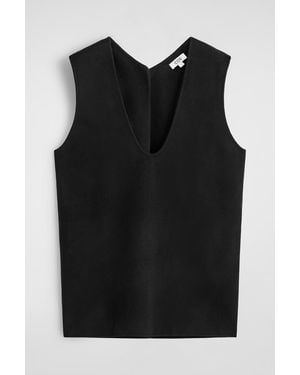 COS Double-Faced Wool Vest - Black