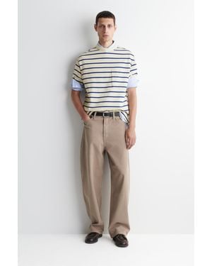 COS Lockere Mallow Jeans Mit Barrel-Bein - Weiß