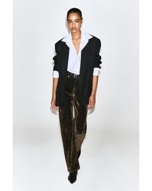 COS Jeans Aus Cord Mit Geradem Bein - Schwarz
