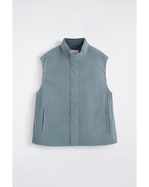 COS Technical Water-Resistant Nylon Vest - Blue