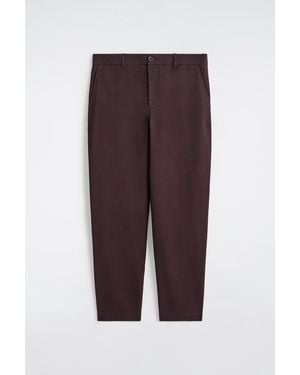 COS Cotton Straight-Leg Chinos - Purple