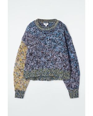 COS Chunky Hand-Knit Wool Jumper - Blue