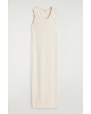 COS Cotton-Silk Tank Dress - White