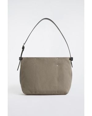 COS Utility Messenger Bag - Grey