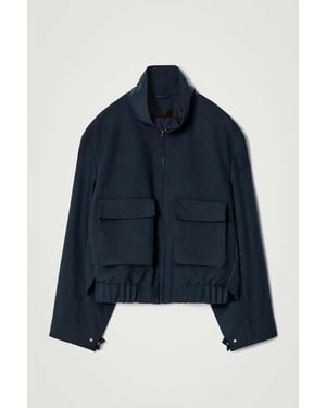 COS Utility Bomber Jacket - Blue