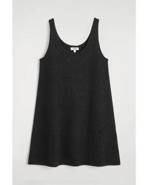 COS Boiled-Wool A-Line Mini Dress - Black