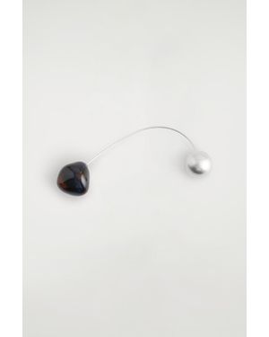 COS Ceramic Wire Brooch - Metallic