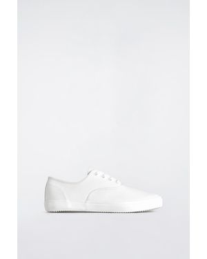 COS Canvas Plimsoll Trainers - White