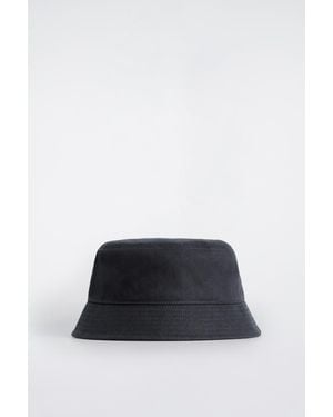 COS Cotton Bucket Hat - Black