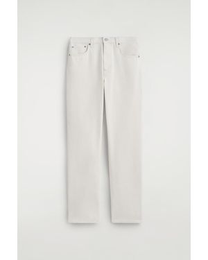 COS Chord Straight-Leg Jeans - White