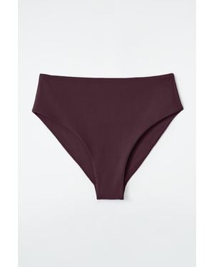 COS High-Waisted Bikini Briefs - Purple