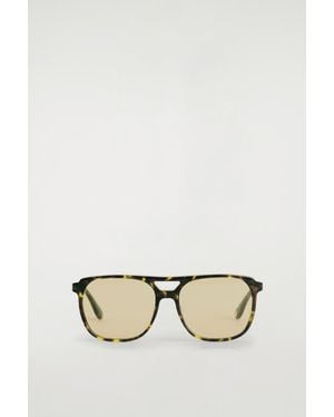 COS Occhiali Da Sole Aviator Con Montatura Squadrata - Marrone