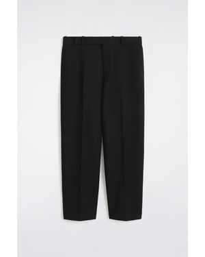 COS Wool-Blend Relaxed-Fit Straight-Leg Pants - Black