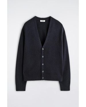 COS Cashmere V-Neck Cardigan - Blue