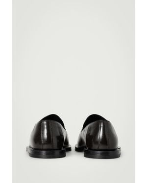 COS Classic Leather Loafers - Black