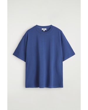 COS Relaxed Lightweight Cotton T-Shirt - Blue