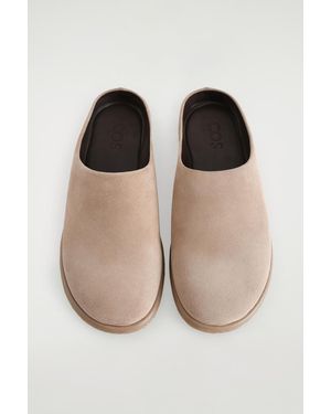COS Suede Mules - Natural